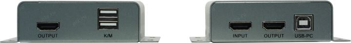 Orient <VE065F> HDMI KVM Fiber Extender (клавиатура USB+мышь USB+ HDMI, до 20км через  оптический кабель) +2б.п.