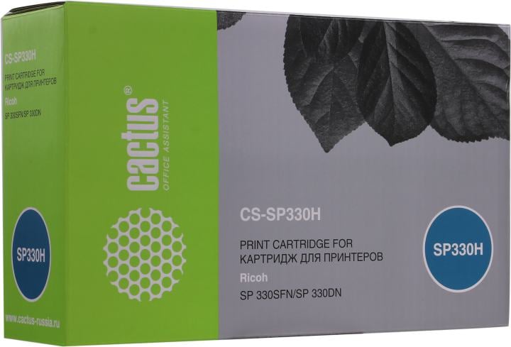 Картридж Cactus CS-SP330H Black для Ricoh SP  330SFN/SP  330DN