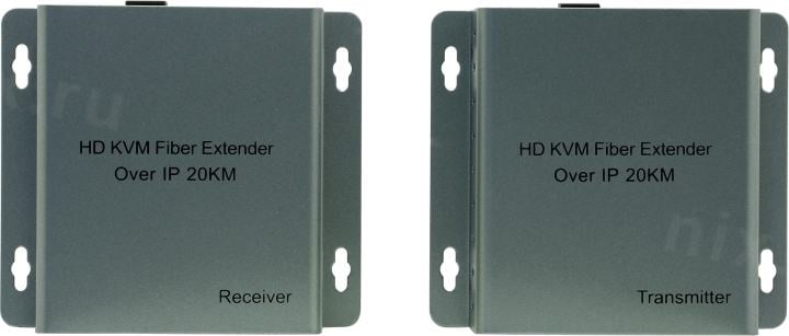 Orient <VE065F> HDMI KVM Fiber Extender (клавиатура USB+мышь USB+ HDMI, до 20км через  оптический кабель) +2б.п.