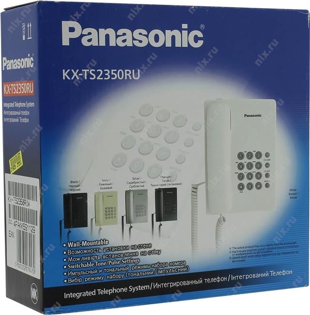 Panasonic  KX-TS2350RUW <White> телефон