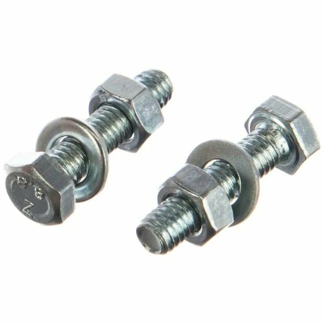 Болт TECH-KREP 112718, DIN933, М6х25, оцинк., с гайкой и шайбой