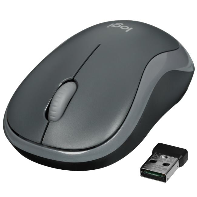 910-006540 Мышь Logitech M185 черный/серый оптическая 1000dpi беспров. USB  для  ноутбука  2but ()