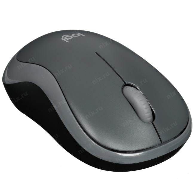 910-006540 Мышь Logitech M185 черный/серый оптическая 1000dpi беспров. USB  для  ноутбука  2but ()