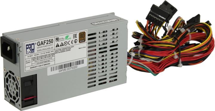 Блок питания Procase GAF250, 250W, FlexATX