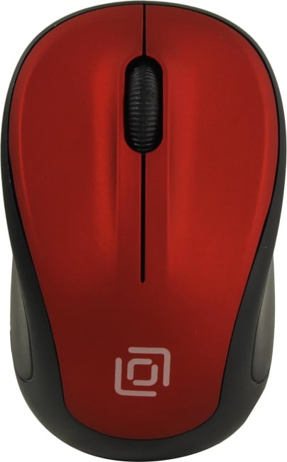 OKLICK Wireless Optical Mouse <665MW> <Black&Red> (RTL)  USB 3btn+Roll <1025135>