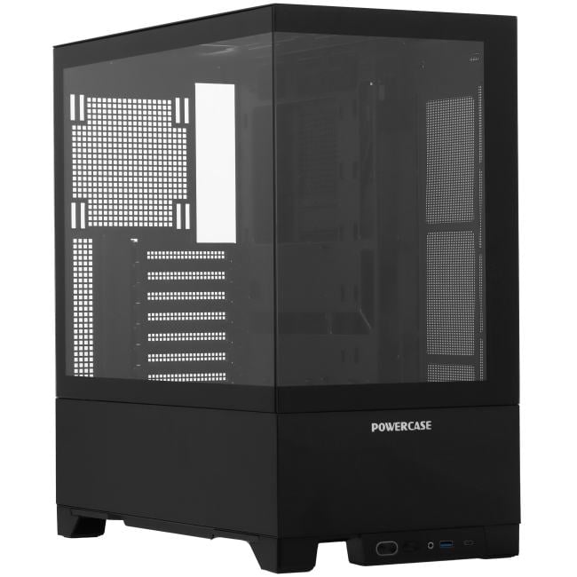 Корпус PowerCase CVBAV2-L0, ATX, Tempered Glass, черный