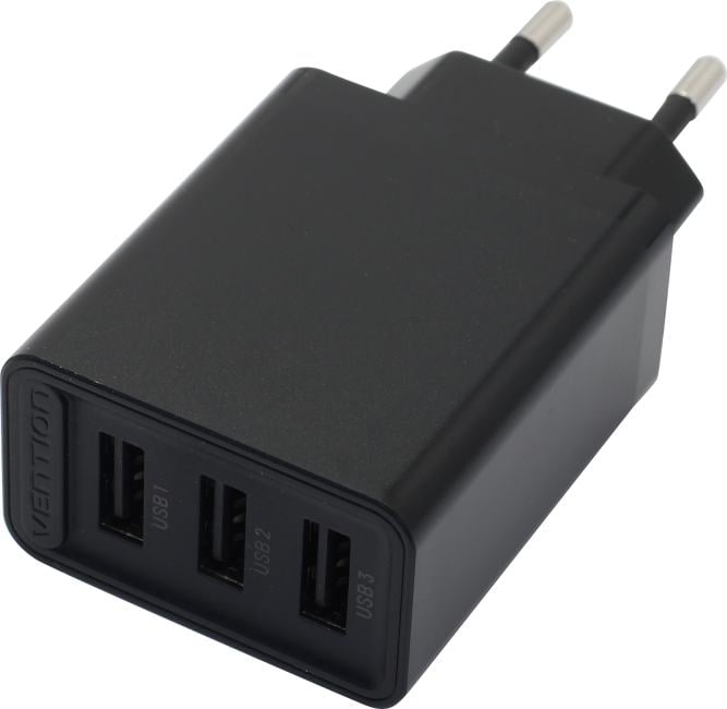 Зарядное устройство Vention FEAB0-EU, 3xUSB, 17W