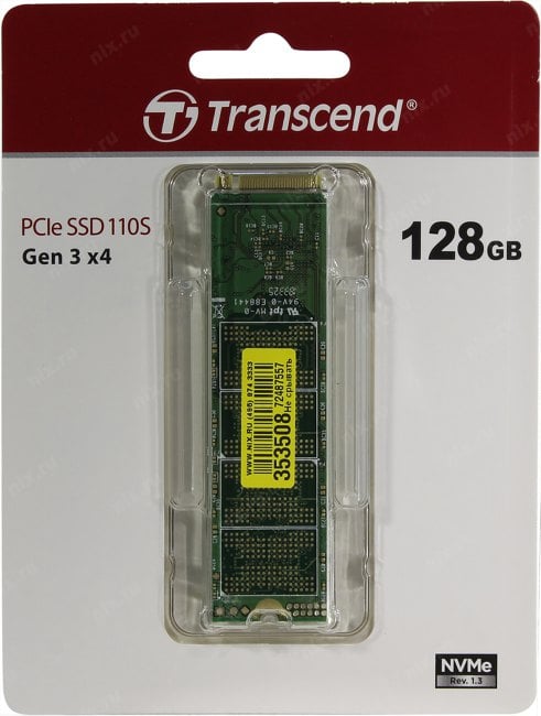 SSD 128 Gb M.2 2280 M Transcend MTE110S <TS128GMTE110S>  3D  TLC