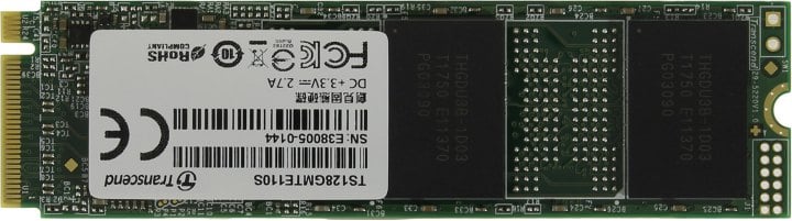 SSD 128 Gb M.2 2280 M Transcend MTE110S <TS128GMTE110S>  3D  TLC