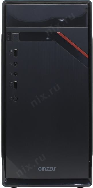 Minitower Ginzzu D180  MicroATX без БП