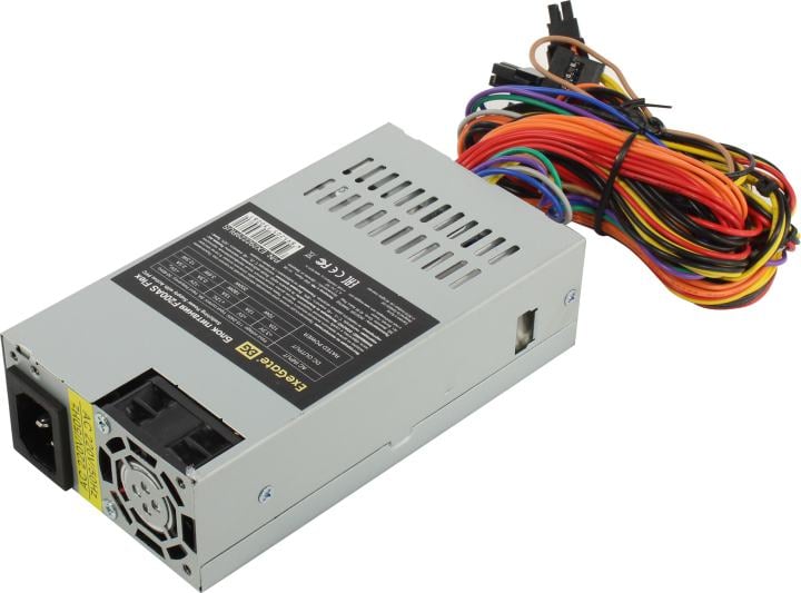 Exegate EX292229RUS Блок питания 200W ExeGate F200AS (Flex ATX, for ITX case, APFC, КПД 80% (80 PLUS), 4cm fan, 24pin, 4pin, 3xSATA, 2xIDE)