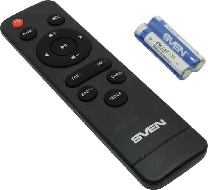 Колонки SVEN SPS-730 Black (2x25W, дерево, Bluetooth,  microSD, USB, ПДУ)