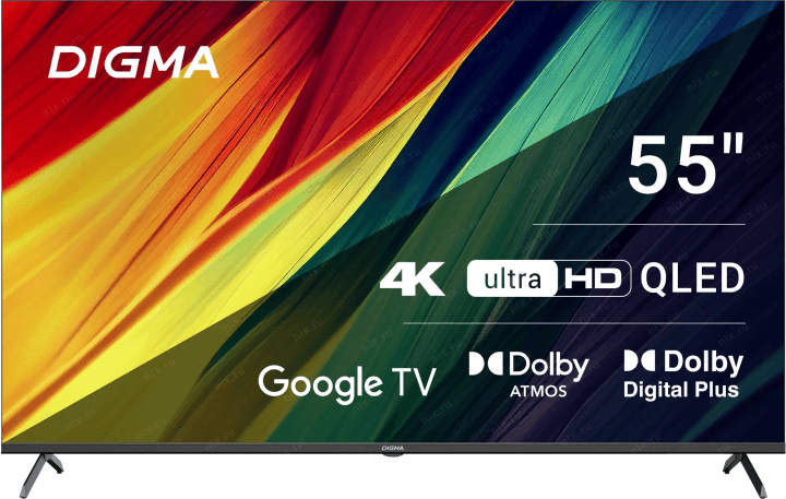 55"   QLED  ЖК  телевизор  Digma DM-LED55UQB31