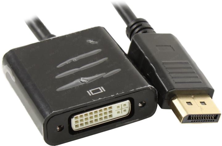 Cablexpert <A-DPM-DVIF-002> Кабель-адаптер DisplayPort(M)  -> DVI(29F) 0.1м