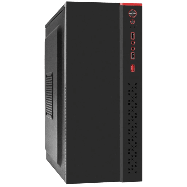 Компьютерный корпус Miditower ExeGate AA-443U-AA500 (ATX, AA500 8 см, 2*USB+1*USB 3.0+HD Audio, черный)