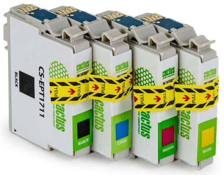 Картридж Cactus CS-EPT1711  Black  для  Epson XP-33/103/203/207/303/306/403/406