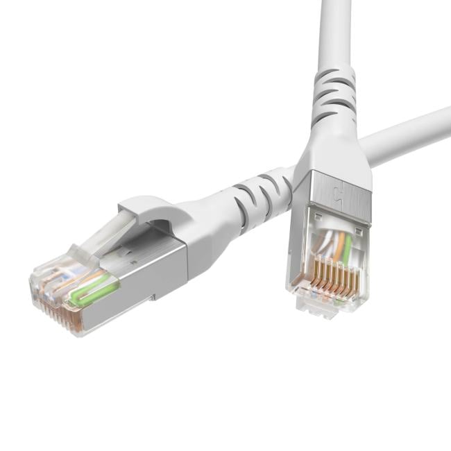 Кабель патч-корд F/UTP 5e кат. 3м. DKC RN5EFU4530WH LSZH,  белый, "RAM telecom"