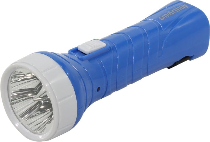  Аккумуляторный Светодиодный фонарь Smartbuy SBF-99-B 5 LED с прямой зарядкой синий 