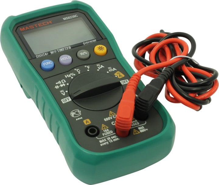Мультиметр Mastech MS8239C, цифровой, автоматический