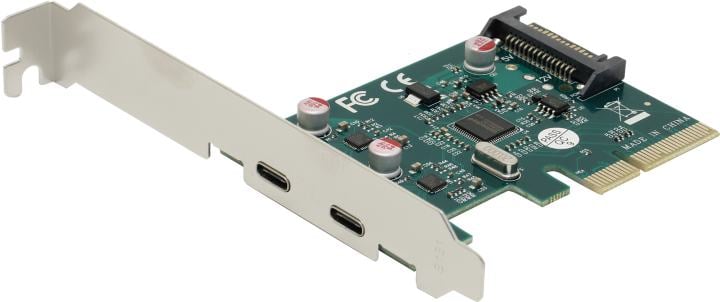 Контроллер ORIENT AM-U3142PE-2C, PCI-Ex4, USB 3.2 Gen2, 2×Type-C