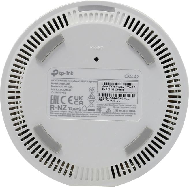 TP-LINK <Deco X50(1-pack)>  AX3000  Mesh  Wi-Fi System