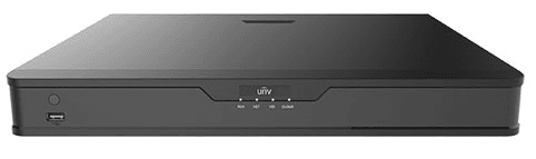 NVR302-09E2 Uniview Видеорегистратор IP 9-ти канальный 4K; Входящий поток на запись до  320Мбит/с; Поддерживаемые формат
