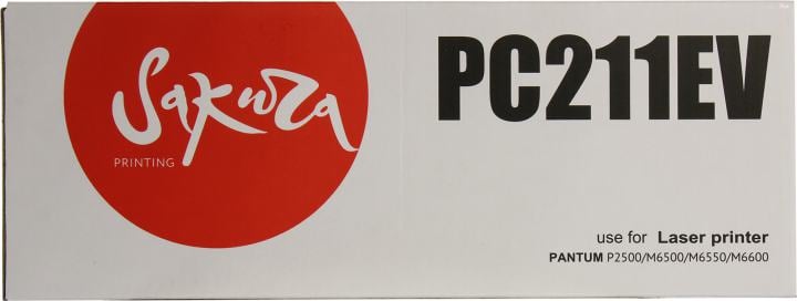 Картридж SAKURA PC211EV  для Pantum P2500/M6500/M6550/M6600