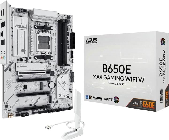 ASUS B650E MAX GAMING WIFI W (RTL) AM5 <B650> 4xPCI-E HDMI+DP 2.5GbLAN+WiFi+BT  SATA ATX 4DDR5