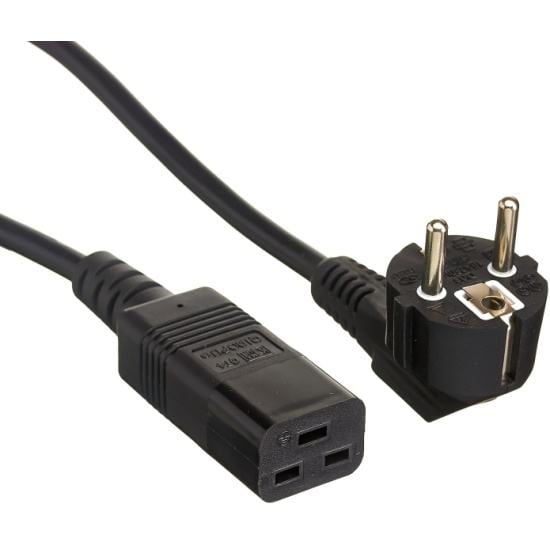 Кабель питания для серверов Exegate Special PC19-5S (Евровилка Schuko->C19, 3*1.5mm2, CCA, черный, 5м) EX297805RUS