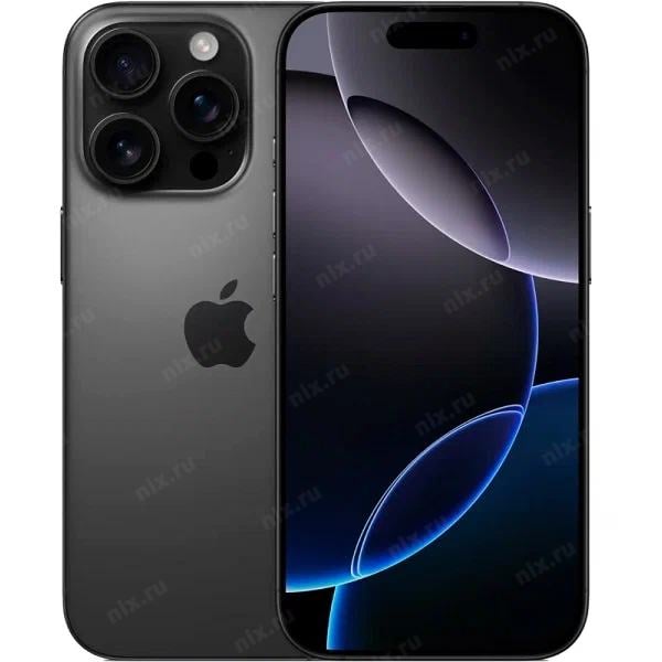 Смартфон APPLE iPhone 16 Pro 128Gb eSIM +  SIM black titanium