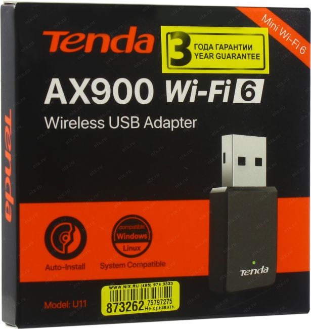 TENDA <U11> AX900  Wi-Fi  6  USB Adapter