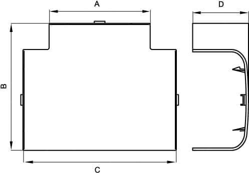 Тройник DKC  01006  110х50мм,  "In-liner Front"