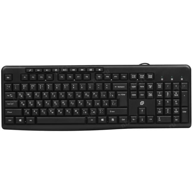 Клавиатура Оклик 305M черный  USB Multimedia (1659987)