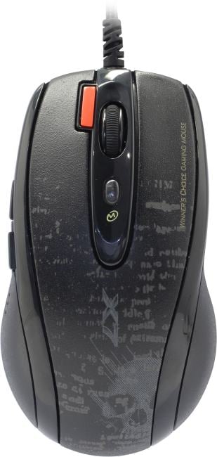 A4Tech V-Track Gaming Mouse <F5  Black>  (RTL)  USB 7btn+Roll