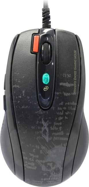 A4Tech V-Track Gaming Mouse <F5  Black>  (RTL)  USB 7btn+Roll