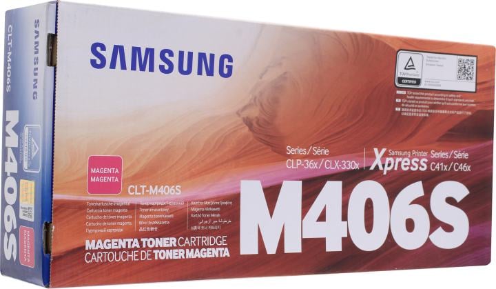 Тонер-картридж Samsung CLT-M406S Magenta для Samsung  CLX-3300/3305,  CLP-360/365
