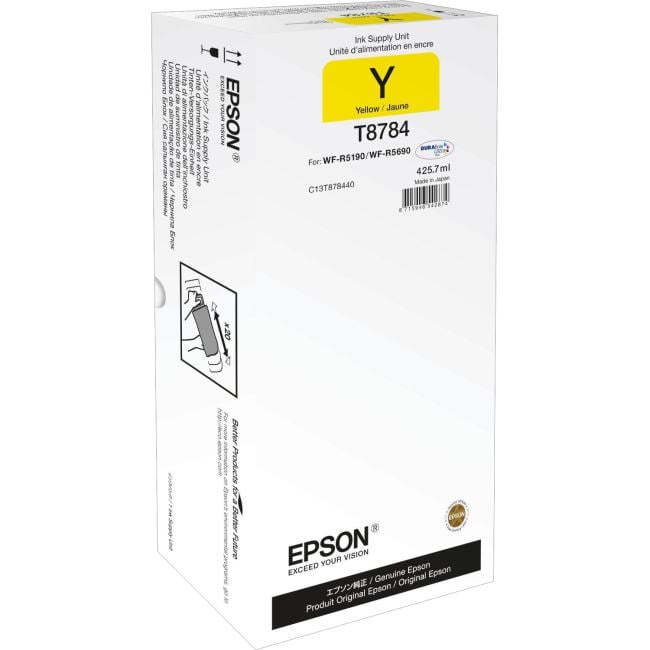 Картридж струйный Epson C13T878440 желтый (50000 стр. 425.7 мл) для WorkForce WF-R5190DTW WF-R5190, WF-R5690DTWF WF-R5690