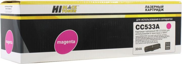 Картридж Hi-Black HB-CC533A/CE413/CF383/718 Magenta для HP Color LaserJet CP2025/CM2320,  Canon  LBP7200