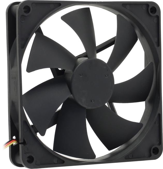 <085704> Вентилятор для корпуса 140mm Gembird D14025HM-3 (3 pin, 140x140х25мм, гидродинамический, провод 40см) [D14025HM-3]