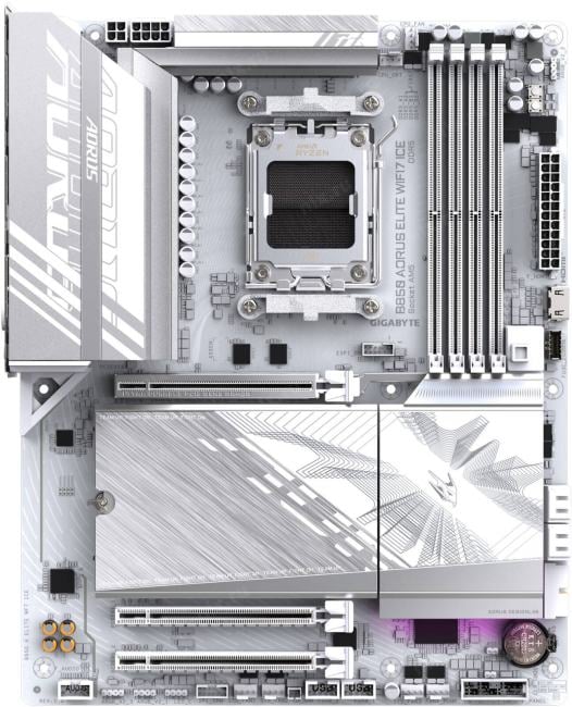 GIGABYTE B860 A ELITE WF7 ICE (RTL) LGA1700 <B860> PCI-E HDMI+DP 2.5GbLAN+WiFi+BT  SATA MicroATX 4DDR5