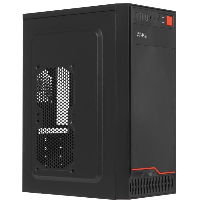 Корпус KingPrice KPCC-MD201, ATX, Midi-Tower, без БП, черный
