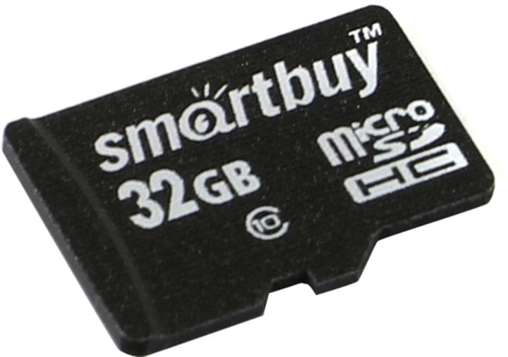 Карта памяти SmartBuy SB32GBSDCL10-00LE, 32 ГБ, microSD, Class 10