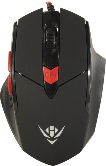 Мышь Nakatomi - MOG-11U, Проводная, USB, Optical, 6 btns, gaming, цвет чёрный, MOG-11U