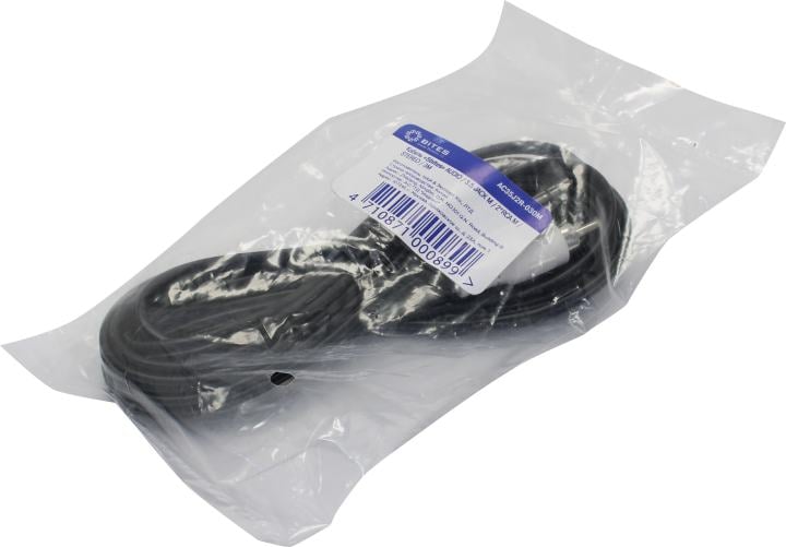 Кабель соединительный Jack 3.5mm(M)-2xRCA(M), 3м, черный 5bites (AC35J2R-030M)