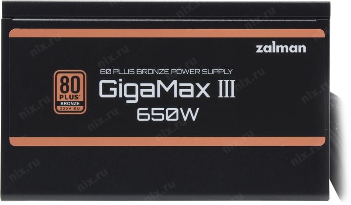 Блок питания Zalman ZM650-GV3  650W ATX (24+2x4+16+2x6/8пин)