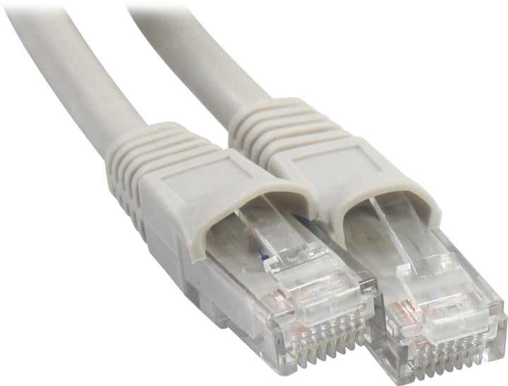 Патч-корд Buro Basic UTP 4 пары cat6 CCA molded 3м серый RJ-45 (m)-RJ-45 (m)