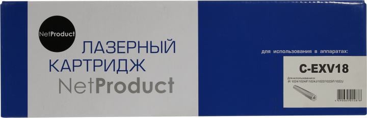 Тонер NetProduct C-EXV18 для Canon iR 1018/1020/1022/1024 (NetProduct) NEW C-EXV18, 8,4К, туба