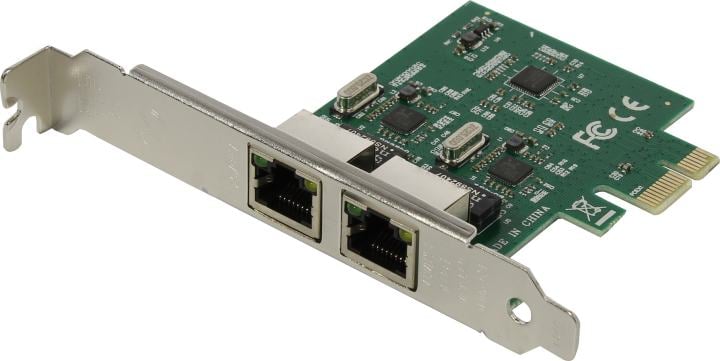Сетевая карта ORIENT XWT-R81L2PE, PCI-E, 2×RJ45 1GbE, RTL8111F
