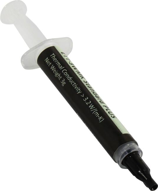 Exegate EX296092RUS Термопаста ExeGate ETT-3WMK Standard PLUS (3,2 Вт/(м•К), 3г, шприц с лопаткой)