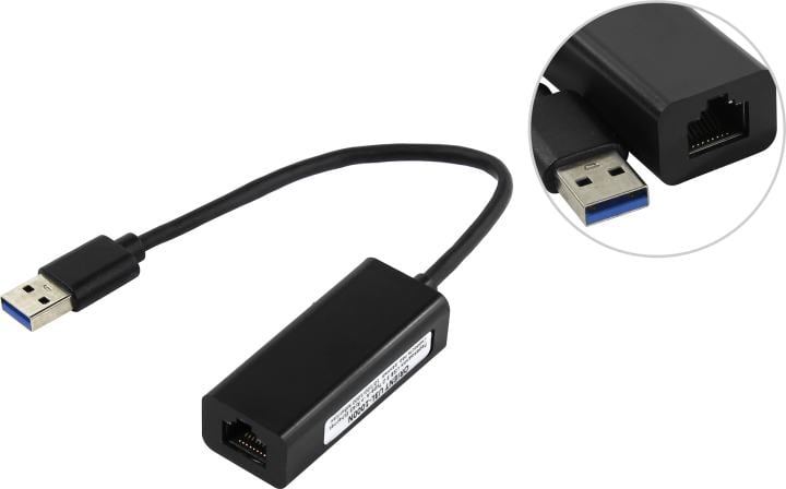 Сетевая карта ORIENT U3L-1000N, USB 3.0 Gigabit Ethernet